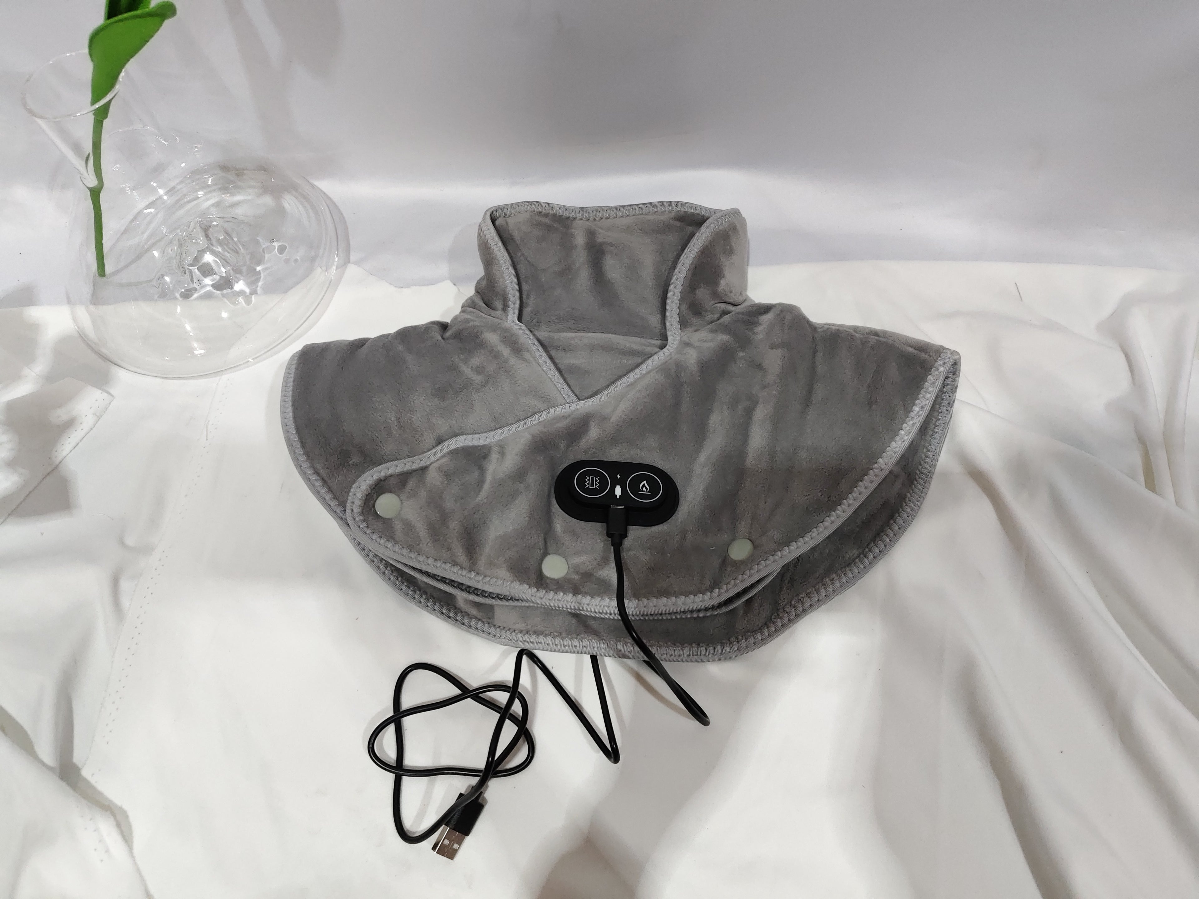 Vibration Massage Thermal Electric Heating Shawl Shoulder Pad Cervical Carbon Fiber