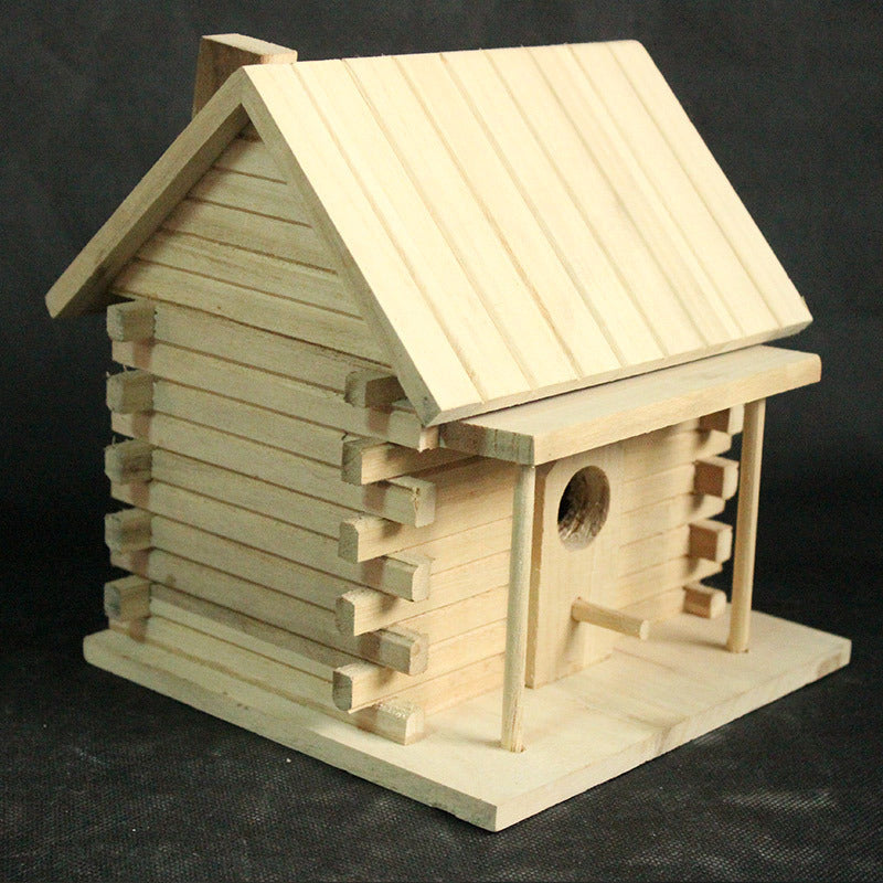 Wooden Birdhouse Bird Cage Wooden Peony Budgerigar Breeding Box