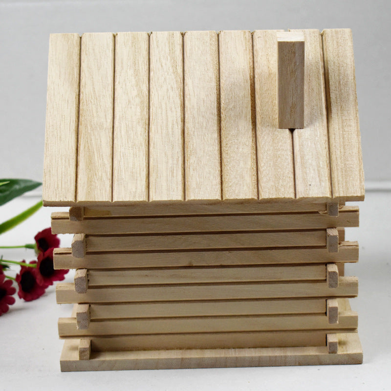 Wooden Birdhouse Bird Cage Wooden Peony Budgerigar Breeding Box
