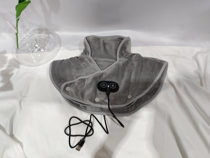 Vibration Massage Thermal Electric Heating Shawl Shoulder Pad Cervical Carbon Fiber