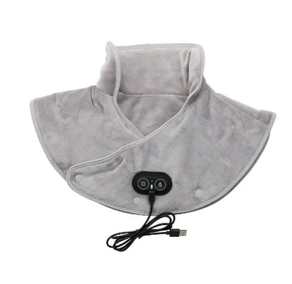 Vibration Massage Thermal Electric Heating Shawl Shoulder Pad Cervical Carbon Fiber